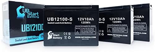 3 Pack 12V 10Ah Replacement for Neuton CE6 Battery - 36V 10AH UB12100-S Battery for Neuton Mowers, Electric Lawn Mower Batteries, SLA Sealed Lead Acid AGM