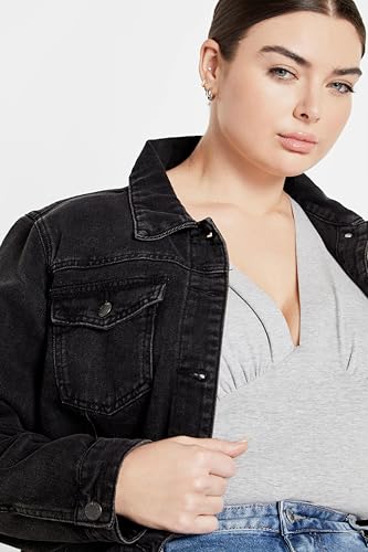 Image of City Chic Women's Plus Size Amelila Pleat Bodysuit