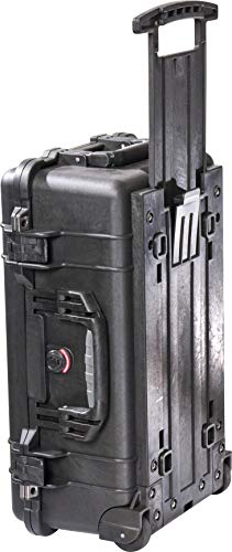 Maleta Peli 1510 Trolley de viaje rígida de 27L estanca color negro sin espuma 4