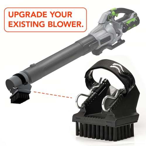 Blower Brush Universal Leaf Blower Attachment – Effortlessly Clear Debris with Durable Bristles, Fits Most Blower Models, Perfect Accessory for Lawn Care, Driveways, Patios, and Gutters by OXER Tools + Hardware - Used condition - Image 5