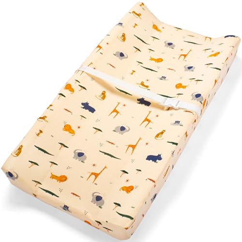 Image of San Francisco Baby Changing Pad Cover - 100% Cotton Crib Sheets Fitted, Changing Pad Covers for Girls or Boys, Diaper Changing Pad Cover, Organic Changing Table Cover, Baby Crib Sheets Cotton - 1 Pack