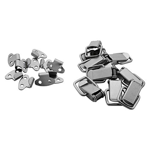 Dacvgog - Lot de 10 bascules à boucle droite en fer 45 mm de long