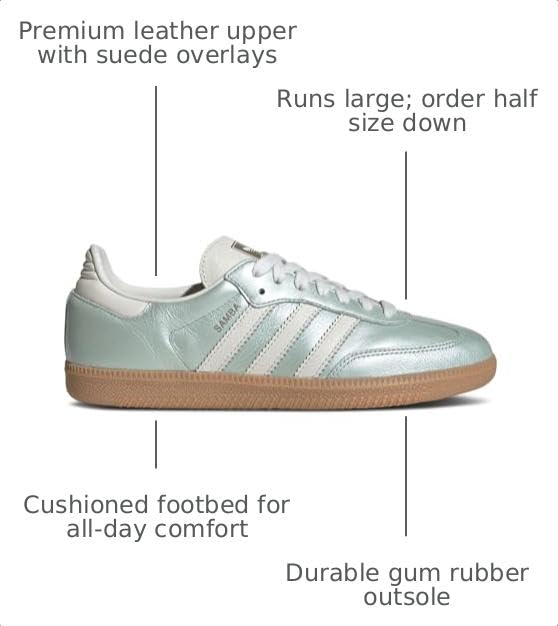 Image of adidas Originals Samba OG Women's Sneakers | Casual Shoes
