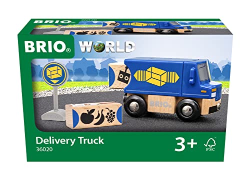 BRIO World – 36020 Delivery Truck | Train Set Accessory Toy for Kids Age 3 Years and Up