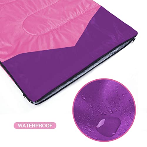Oaskys Camping Sleeping Bag - 3 Season Warm & Cool Weather - Summer Spring Fall Lightweight Waterproof For Adults Kids - Camping Gear Equipment, Traveling, And Outdoors #TOP5