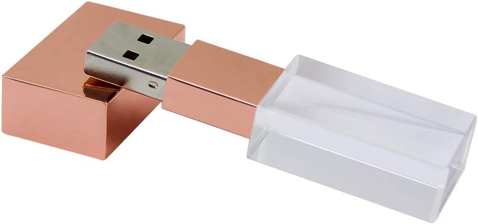 USB 2.0 Flash Drive, Pen Drive LED Light Memory Stick Waterproof Wedding Gift Thumb Drives