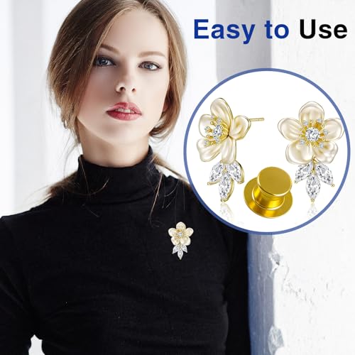 image for Ckepvo 100PCS Locking Pin Backs - Metal Secure Clasps with Tool-Free S