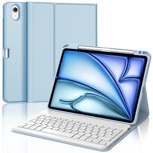 Funda teclado español Ñ magnético desmontable FOGARI para iPad Air 11 M4 M3 M2