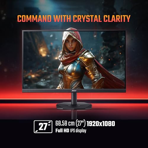 acer Nitro KG271 X1 27 Inch IPS Full HD Backlit LED Gaming Monitor I 0.5 MS Response I 200Hz Refresh Rate I SRGB 99%, HDR 10 I 2xHDMI, 1xDP I Stereo Speakers I AMD FreeSync Premium I Eye Care (Black) - Image 5