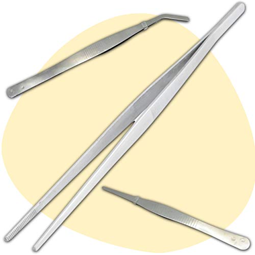1 Grande Pince Cuisine 30 cm avec 1 Pince Droite 18 cm + 1 Pince Courbée 18 cm OFFERT - Vous Avez Tout Ce Qu'il Faut Pour Cuisiner et Dresser Vos Plats Avec Précision Pour Une Belle Présentation Cover