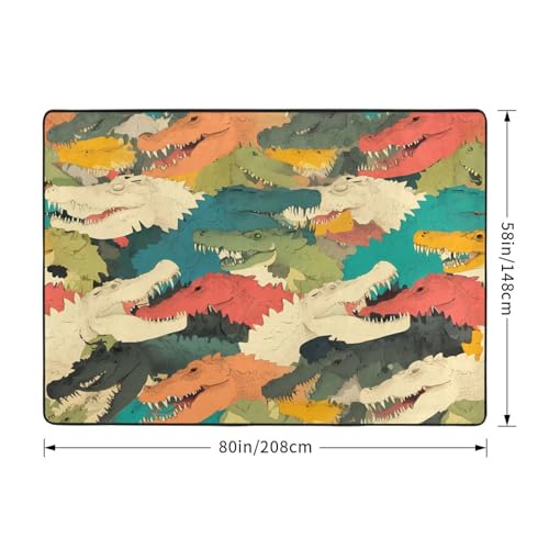 Tapis de sol doux peau de crocodile HYTTER pour réchauffer un sol froid