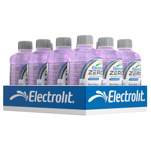 Electrolit Zero Electrolyte Beverage Berry Blast 21 Fl Oz bottle (Pack of 12)