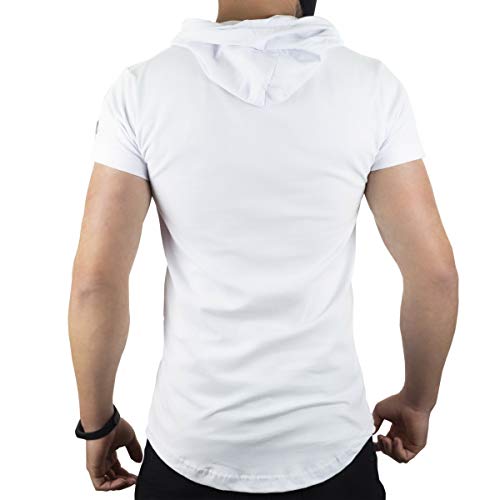 Camisa Longline Oversized Com Capuz Swag Básica C32 Vcstilo (BRANCO, M)