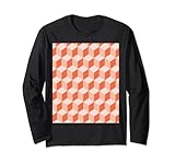babydecke waffelmuster stricken Isometrisches Würfelmuster, pfirsichrosa, geometrische Kunst ist ein originelles künstlerisches Vektor von Rauten in einem stilvollen Design, das die Illusion von Tiefe mit der unverzerrten Darstellung der wichtigsten Maße verbindet. Modernes, grafisches Design.