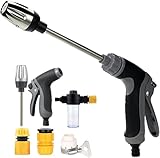 Power Jet Hochdruckpistole, Powerjet Wasser, 3 Sprühmodi Hochdruck Power Wasserpistole Für Gartenschlauch, Ideal Für Autowäsche, Garten & Terrasse (1pc)