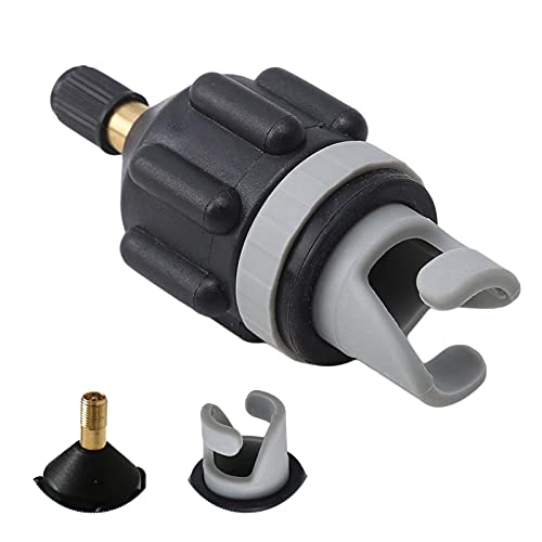 Inflatable Boat SUP Pump Adaptor Air Pump Converter,Multifunction Valve Adaptor,Air Valve Adapter Pumping Head Connector for Inflatable Rowing Boat,Stand Up Paddle Board,Inflatable Bed, Etc