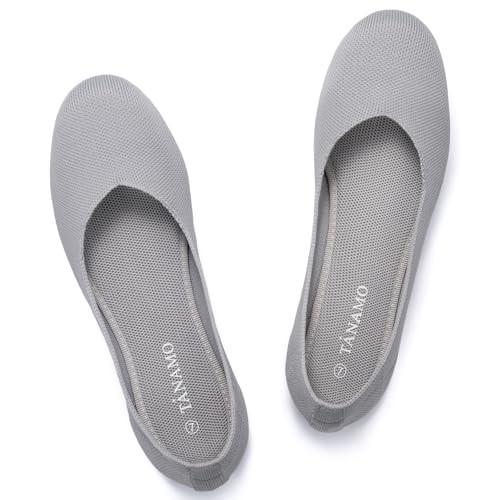 Image of Tanamo Ballet Flats for Women, Soft Knit, Work Travel Everyday Shoes