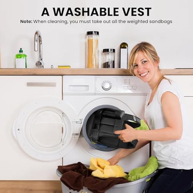 Adjustable Weighted Vest for Men Woman With Shoulder Pads 18lbs | 30lbs | 40lbs, Weight Vest For Walking, Rucking, Cross Training, Running, Muscle Building - Breathable, Comfortable, Washable