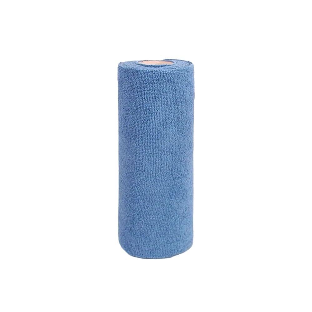 Jobaojiang 20pcs Reusable Cleaning Wipe Household Kitchen Cloth Microfiber Towel Rolls Dish Rags Wash Paper Towel Replacement(Blue)