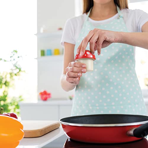 Genuine Fred Merry Mushroom Herb Grinder, Red/White, 3 Inches #TOP3