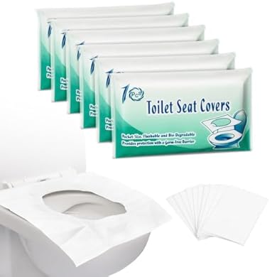 Foto di MAIYADUO 60 Copriwater Usa e Getta Igienici Monouso per Adulti e Bambini - Copri Water da Viaggio Biodegradabili - Coprisedile WC tascabile - Coprigabinetto Igiene Coprivaso Tavoletta