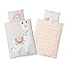 PEKENITO® Premium Collection: Baby Bettwäsche - Kinderbettwäsche 100 x 135 cm + Kissenbezug 40 x 60 cm – aus 100% Baumwolle im süßen Lama Design