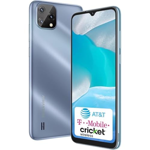 Blackview A55 Unlocked Phones, 6.5" HD+ Waterdrop Screen, 3GB+16GB/SD 128GB Android Phone, 4780mAh Battery Smart Phone, 8MP Camera, 3 Card Slots, 4G Dual SIM Phone, Support AT&T, T-Mobile, C