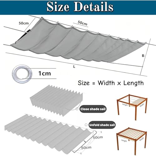 Voile d'ombrage pour balcon et terrasse gris foncé imperméable - 8