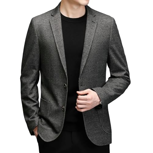 Blazer homme automne hiver coupe slim business professionnel veste gentleman