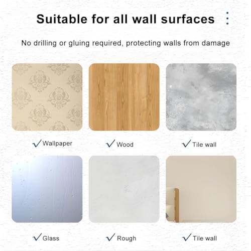 Tringle à rideau de douche solide et durable extensible jusqu'à 1,8 m