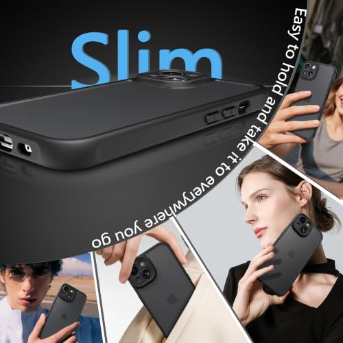 Image of iPhone 15 Case,Translucent Matte(Black)