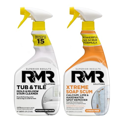 RMR Bathroom Breakthrough Bundle – Tub & Tile Cleaner + Xtreme Soap Scum Remover, 2-Step Deep...