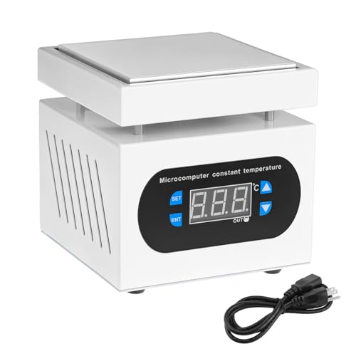QWORK Soldering Hot Plate 110V 360W Soldering Station with Digital Display Electric Preheat Rework Heater Lab for Precision Heating (30C to 400C)