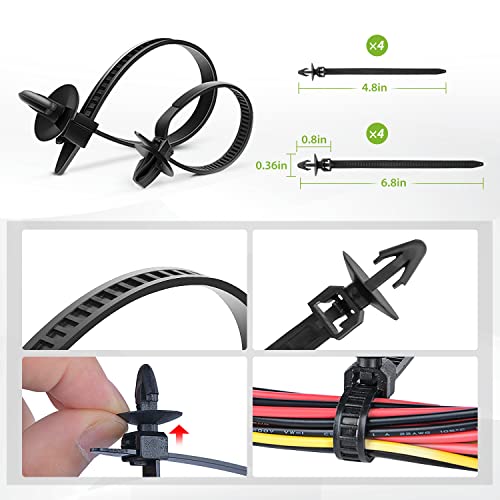 Image of Frokom 22 Most Popular Sizes Auto Push Pin,Car Retainer Clips Fasteners Cars Body Kits-680pcs,Fasteners Remover for Toyota GM Ford Honda Chevy