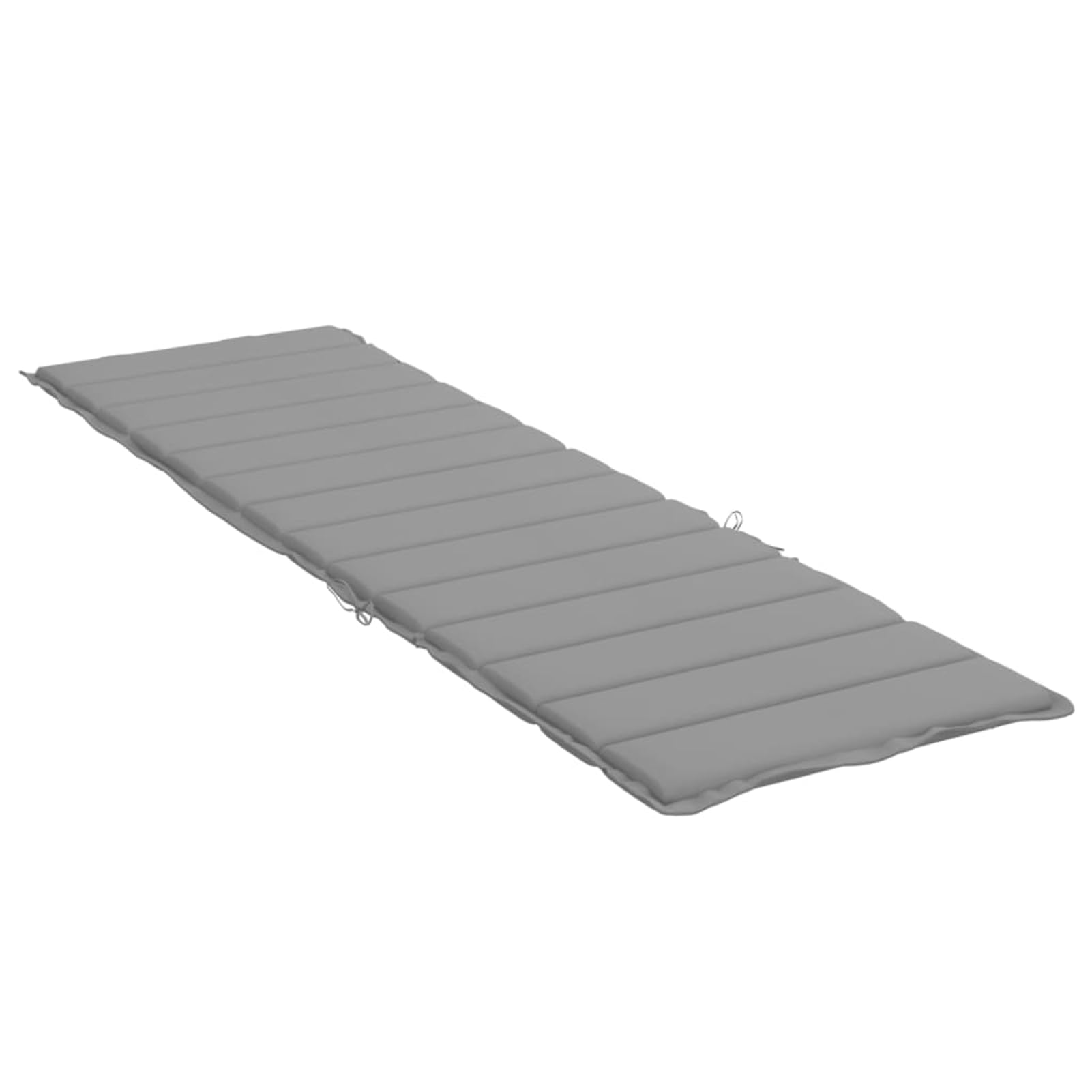Homgoday Cuscino per Sdraio da Giardino, Tessuto Oxford Idrorepellente, Grigio, 200x60x3 cm, con Fibra di Schiuma, Design Antiscivolo, Ideale per Esterni e Interni