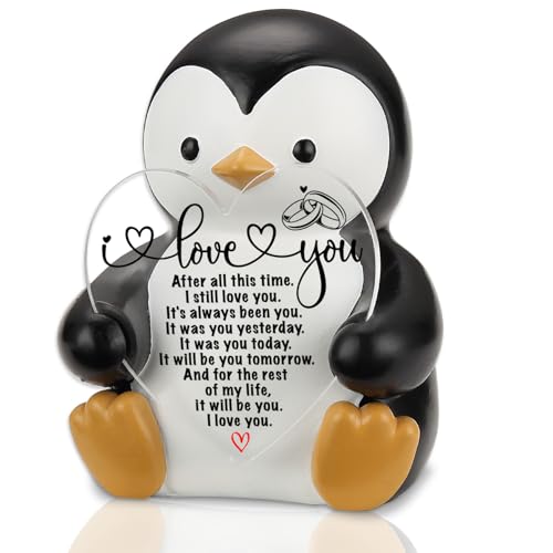 Estatua de Pingüino THRXOBN Decorativa para Escritorio