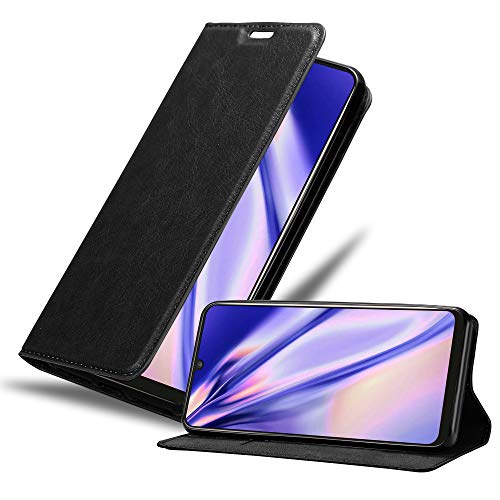 Cadorabo Hülle kompatibel mit ZTE Blade V10 aus Premium Kunst Leder Flip Klappbare Stoßfeste Magnetische [Standfunktion] [Kartenfächern] Cover Hülle für ZTE Blade V10 Tasche in Schwarz