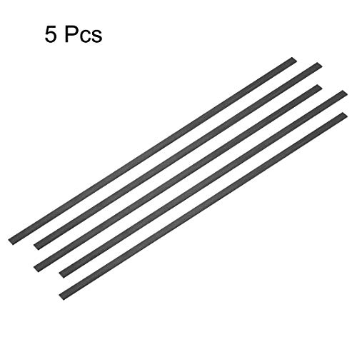sourcing map 5Stk.Kohlefaserstreifen pultrudierter Stab 1mm Dicke x 5mm Breite x 200mm