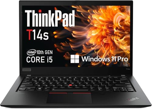 Lenovo ThinkPad T14s Gen 1 14" FHD (1920×1080) Laptop Computer, 10th Gen Intel Core i5-10310U, 16GB DDR4 RAM, 512GB SSD, Backlit Keyboard, HDMI, Windows 11 Pro (Renewed)