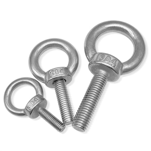 Tornillo con argolla M14 en acero inoxidable 304 para elevación segura 3