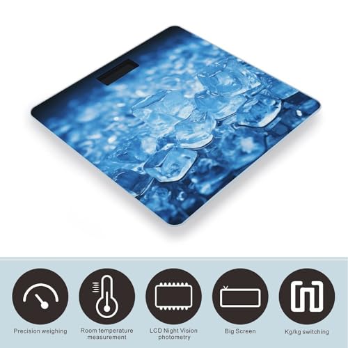 Báscula digital azul de alta precisión para baño miniatura 3