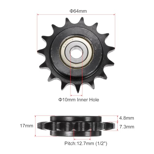 Piñón tensor de paso 1/2 pulgada y rodamiento de 10mm para reparar transmisiones 2