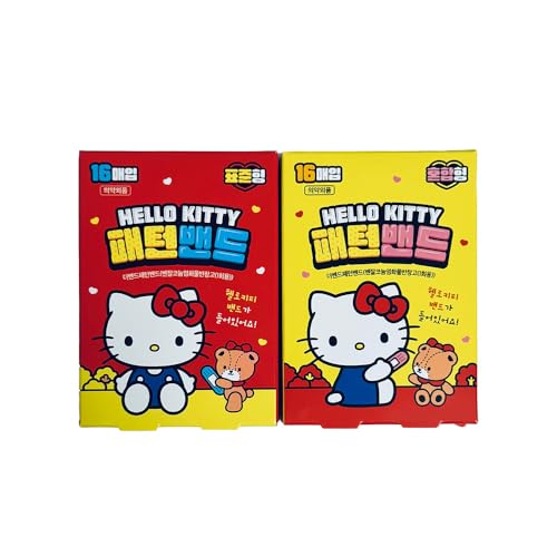 Cute Kitty Adhesive Bandages 32 Count Assorted Sizes First Aid Bandages with Adorable Designs