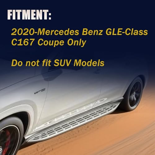 2 estribos laterales para Mercedes Benz GLE Coupe C167 2020-2024 miniatura 2