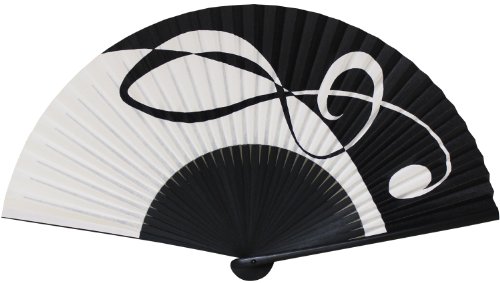 MUSIC扇子・6.5寸【ト音記号】（L25801-00）のサムネイル