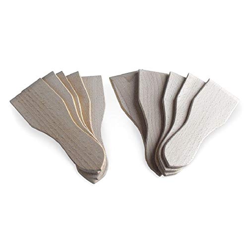 sarl FRANCOIS Lot de 10 spatules à raclette en hêtre, Livraison Gratuite