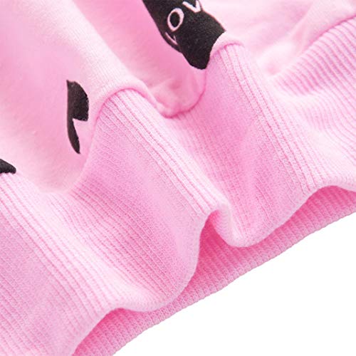 Little Girls Clothes Outfits Cute Heart Print Pants Sets Kids Hoodie Toddler Long Sleeve Cotton Sweatshirts Size 6 #TOP4