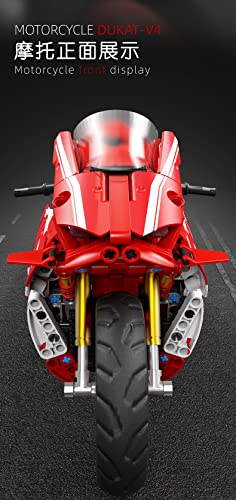 litodinogo TGL T3043 Klemmbausteine Technik klassisches Motorrad Spielzeug Bausteine Bausatz, Fahrzeug-Set… – Bild 8
