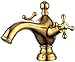 Gold Bidet Faucet Wave Tap Double Handle Golden Bidet Mixer Crane Antique Brass Faucet Bathroom Faucet