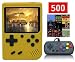 BAORUITENG Handheld Game Console, Retro FC Game Console,Video Game Console with 3 Inch 168 Classic Games (Yellow)